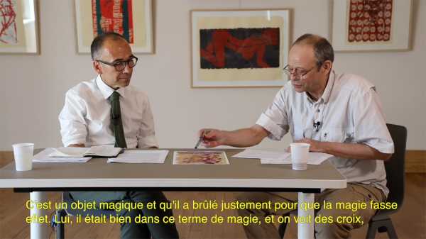 Interview of artist Jean-Pierre Sergent with Nicolas Surlapierre, director of MBAA, Besançon - 4/4