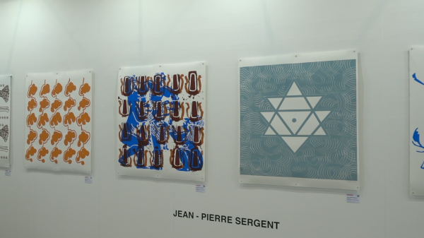 Jean-Pierre Sergent, VIEW OF THE WOPART 2019 EXHIBITION (Work on Paper Art Fair) OF LUGANO WITH THE KELLER GALERIE