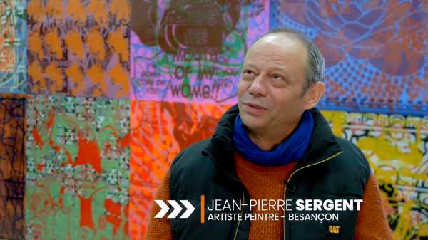 Video Portrait of artist Jean-Pierre Sergent by Vincent Vernier