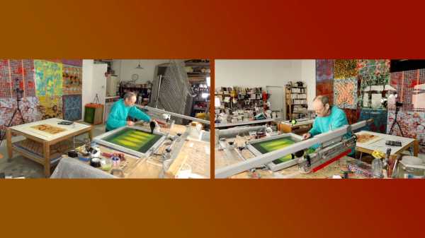 Artist Jean-Pierre Sergent, Portrait-Video #195 | screen-printing the Karma-Kali, Sexual Dreams & Paradoxes series
