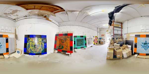 A FEW 360° PHOTOS PRESENTING JEAN-PIERRE SERGENT'S ARTIST STUDIO
