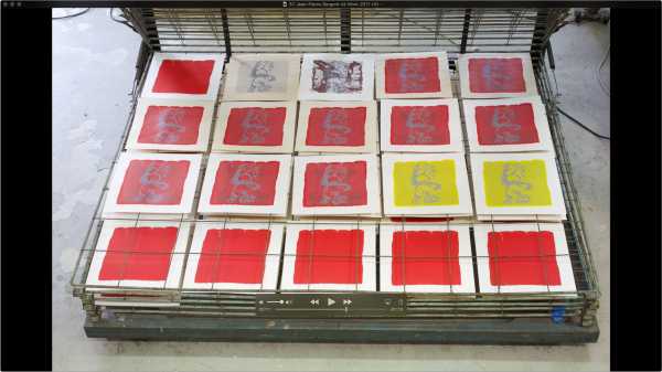 Jean-Piere Sergent, AT WORK III PART 37: SILK SCREENING THE IMAGES #33