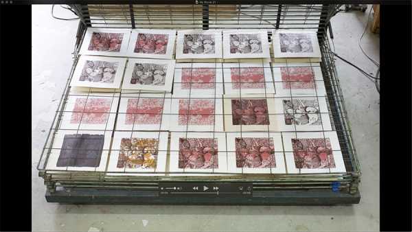 Jean-Pierre Sergent,  AT WORK III PART 19: SILK SCREENING THE IMAGES #15