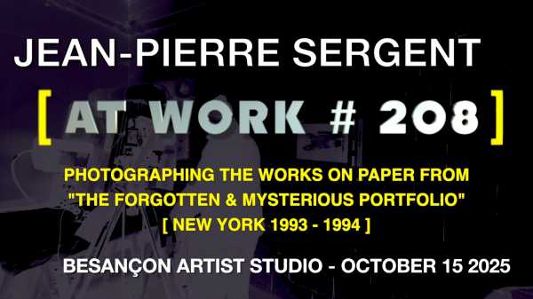 Artist Jean-Pierre sergent, Portrait-Video #208 | photographing the art prints from the Mysterious New York Potfolio #2