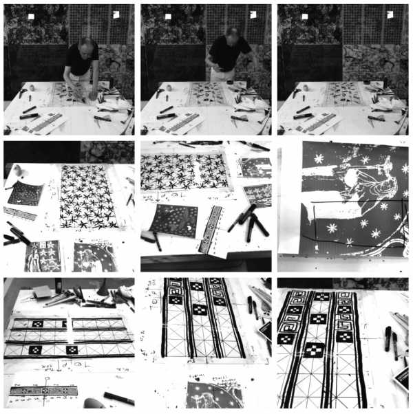 Artist Jean-Pierre Sergent PHOTOS: At work on the "Karma-Kali, Sexual Dreams & Paradoxes" series (Summer 2024)