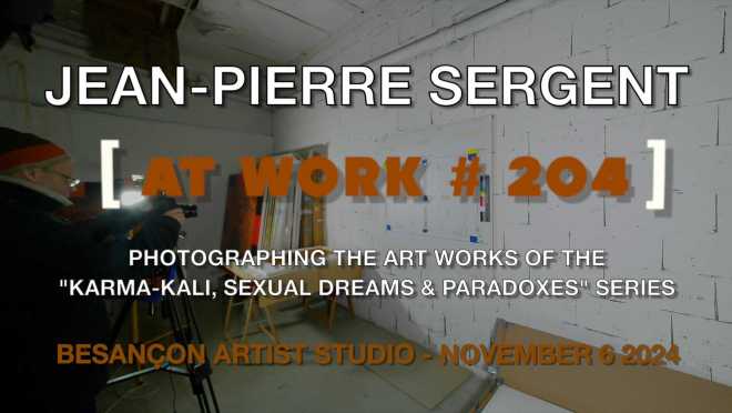 Portrait-Vidéo #204, l'artiste photographie les œuvres des 