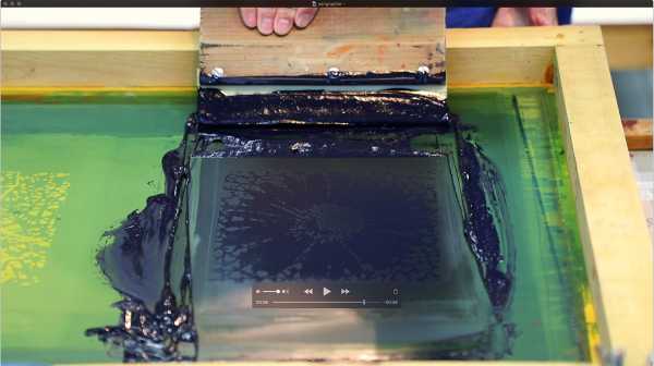 Jean-Pierre sergent, Portrait of the artist screen-printing the 'Shakti-Yoni: Ecstatic Cosmic Dances' Series #43