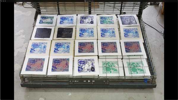 JEAN-PIERRE SERGENT, AT WORK III PART 22: SILK SCREENING THE IMAGES #18