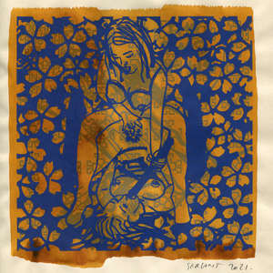 Image 87 - Small Paper Shakti-Yoni 2021, Yellow Wang Paper, JP Sergent