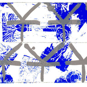 Image 54 - Half Paper 1997/2003,  monoprint, acrylic silkscreened on BFK Rives paper, 61 x 107 cm., JP Sergent