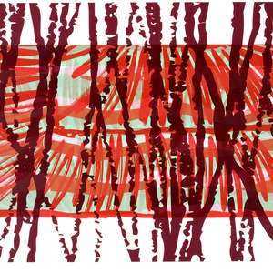 Image 46 - Half Paper 1997/2003,  monoprint, acrylic silkscreened on BFK Rives paper, 61 x 107 cm., JP Sergent