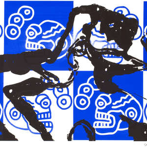 Image 16 - Half Paper 1997/2003,  monoprint, acrylic silkscreened on BFK Rives paper, 61 x 107 cm., JP Sergent