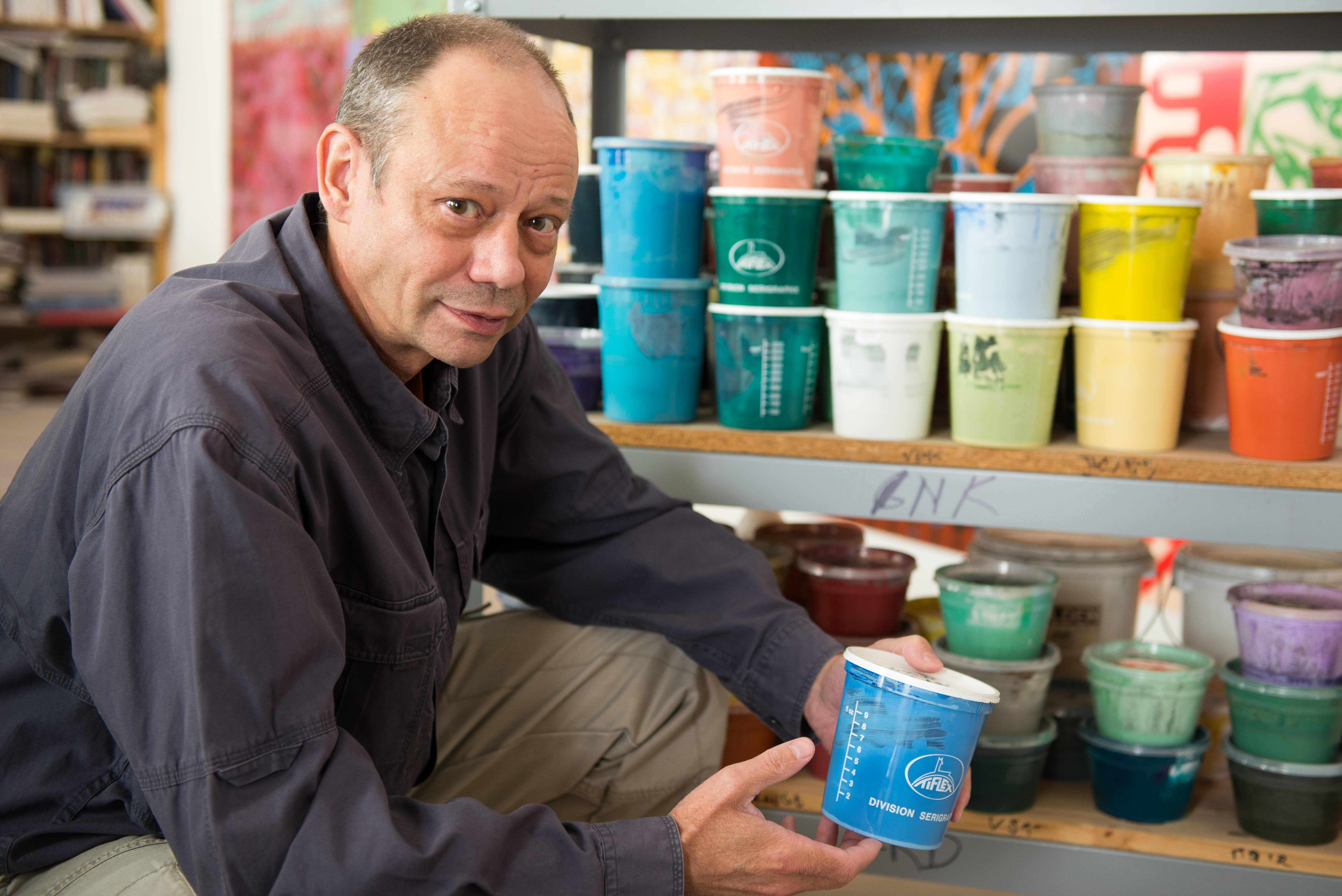 Portait of Jean-Pierre sergent at the Studio, photo by Lionel Georges 18 september 2015