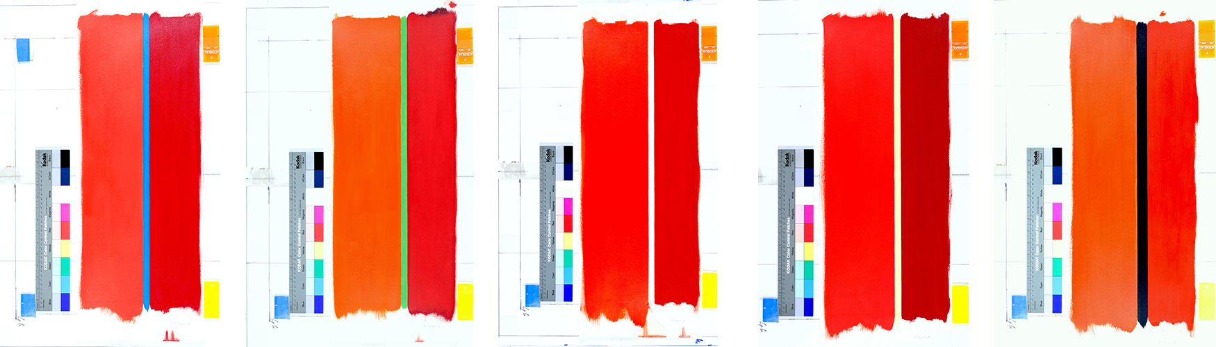 Jean-Pierrre Sergent, paintings from france, oil on paper, 1984
