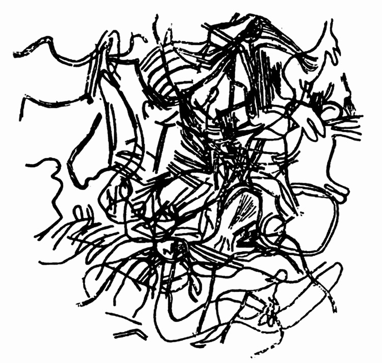 Celling, trac&eacute;s digitaux du plafond de Pech Merle Cave in France (-17 000 BC)
