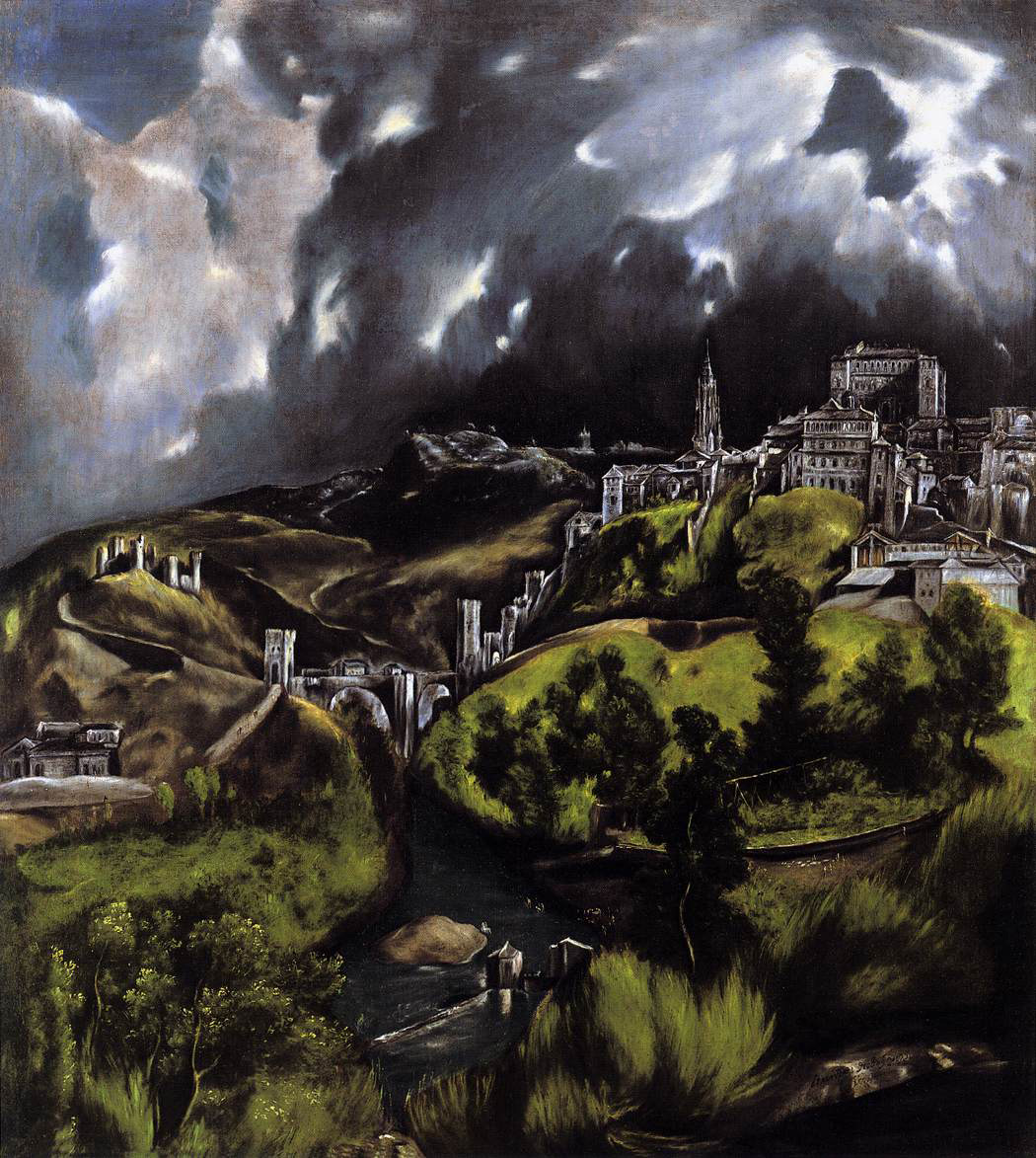 view of Toledo, El Greco, Metropolitain Museum, New York