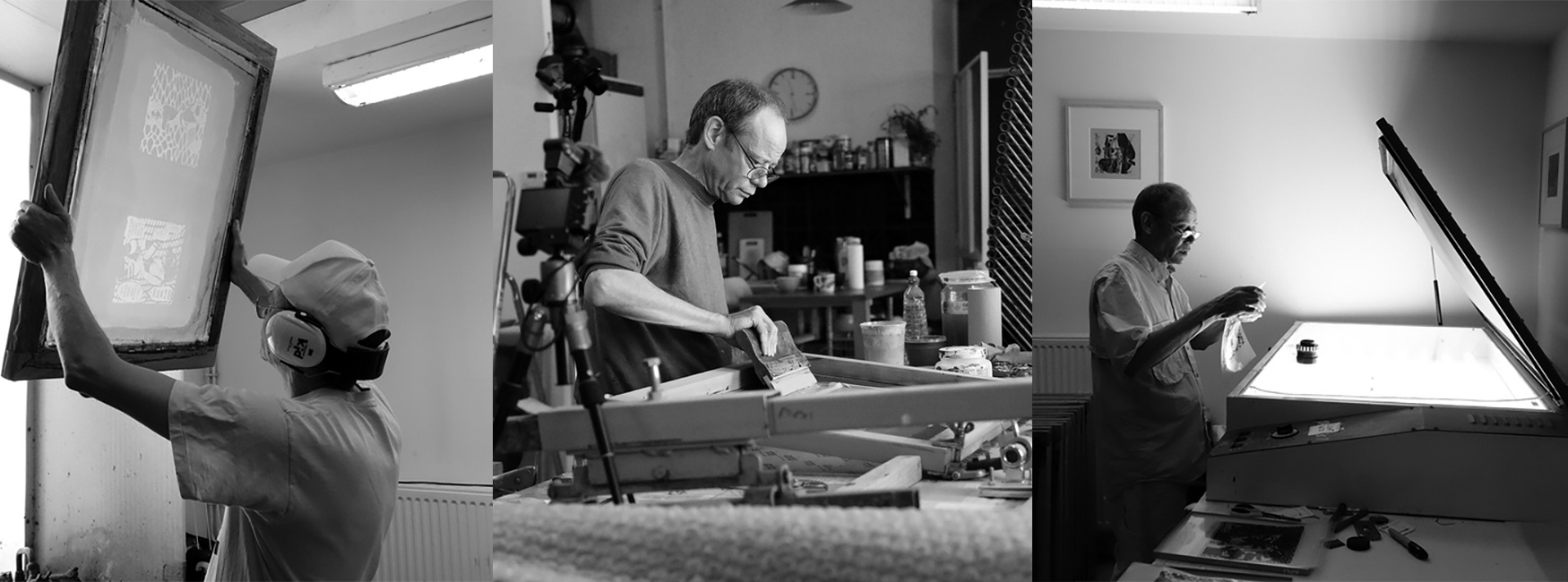 The mysterious process of screen printing, photos bt Christine Chatelet 